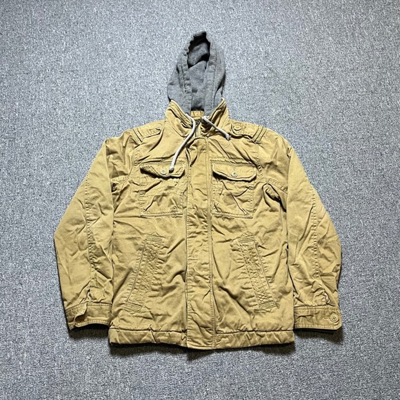 American Eagle Outfitters Other - American Eagle Outfitters Field Jacket XS Tan Hooded Military Utility Coat